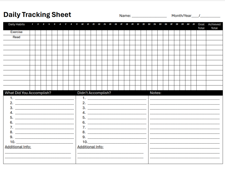 Daily Habit Tracker